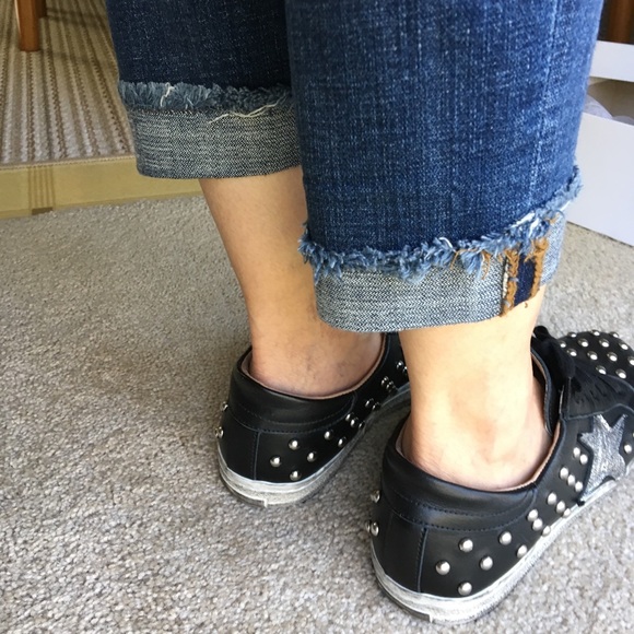 Crown Leather Distressed Sneakers Size Euro 38 - Picture 5 of 7